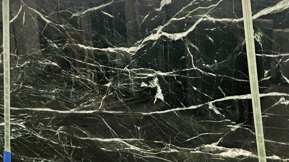 Catalog image for VERDE TINOS POLISHED MARBLE 2CM