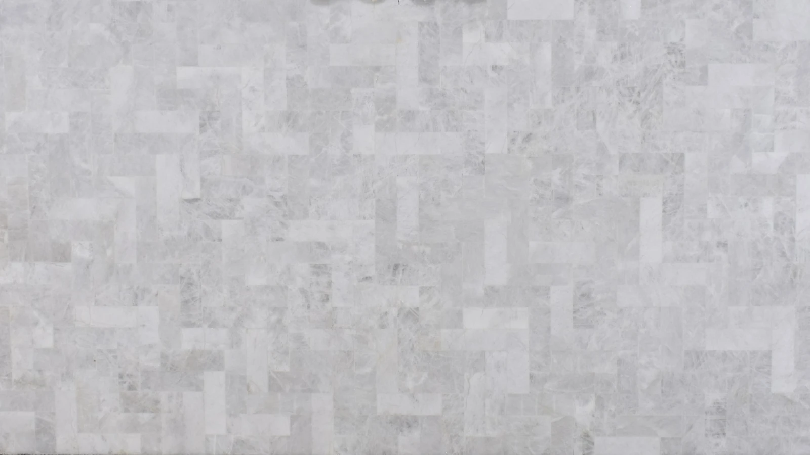 Catalog image for CRYSTAL WHITE PRECIOUS STONE MOSAIC RECTANGLE POLISHED QUARTZITE 2CM