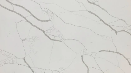 Catalog image for CALACATTA LASA POLISHED ME QUARTZ 2CM JUMBO A 126X63