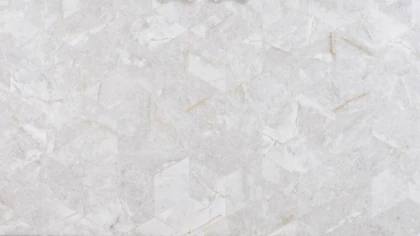 Catalog image for CRYSTAL WHITE PRECIOUS STONE MOSAIC POLISHED QUARTZITE 2CM