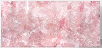 SEMI-PRECIOUS MAER CHARM QUARTZ PINK MEDIUM 2CM POLISHED — supplier catalog image