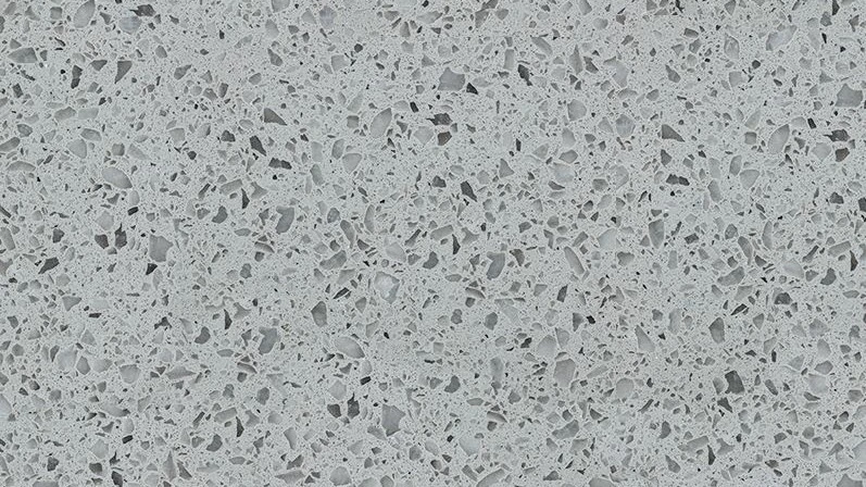 Catalog image for PEBBLE GRAY LX HAUSYS POLISHED QUARTZ 2CM JUMBO LL 130X63