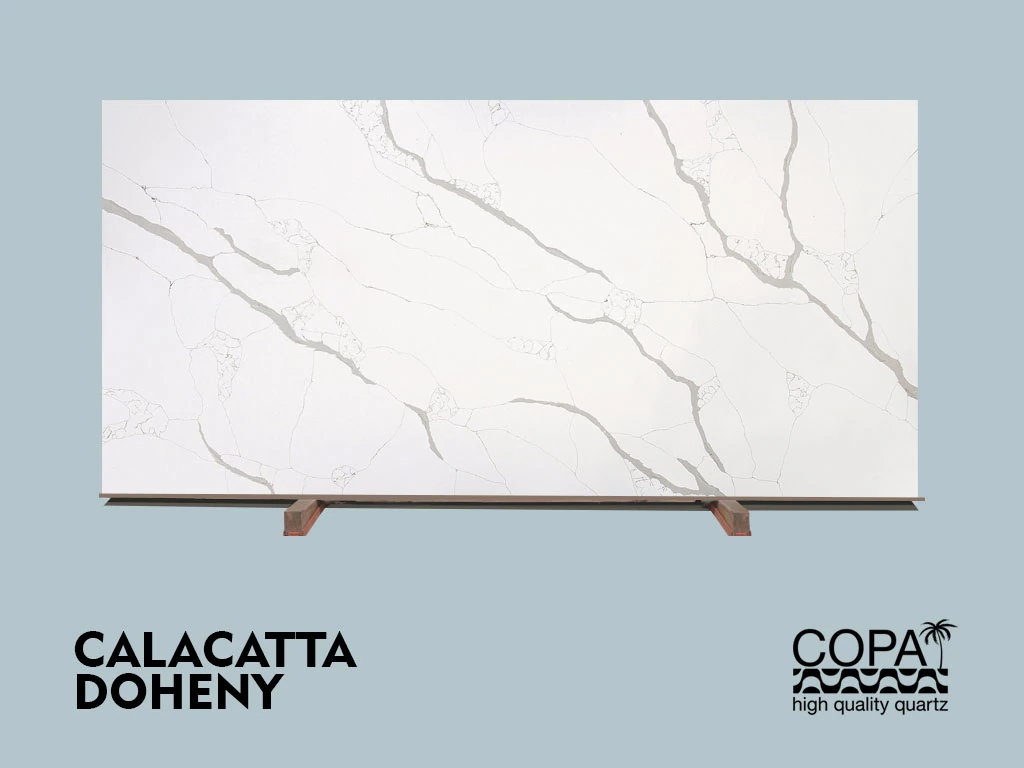 CALACATA DOHENY 2CM JUMBO 126X63 — supplier catalog image