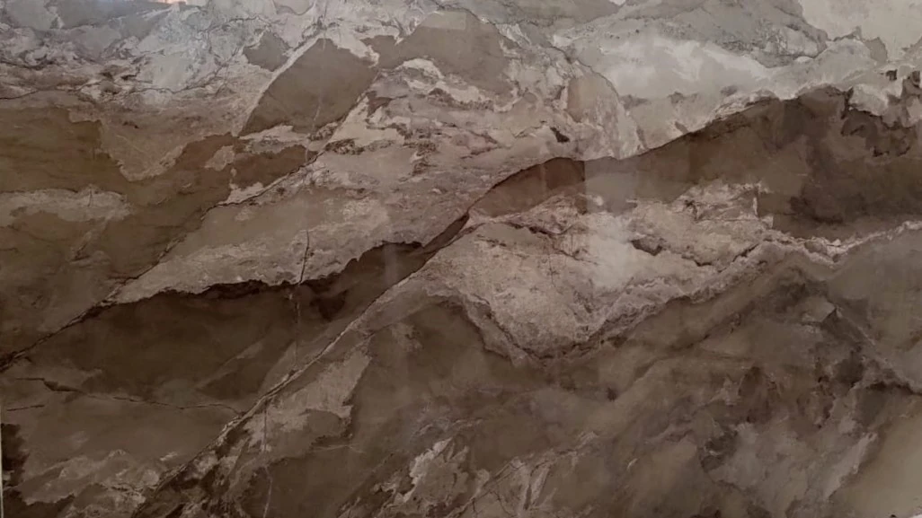 Catalog image for CAMOUFLAGE BROWN POLISHED MARBLE 2CM