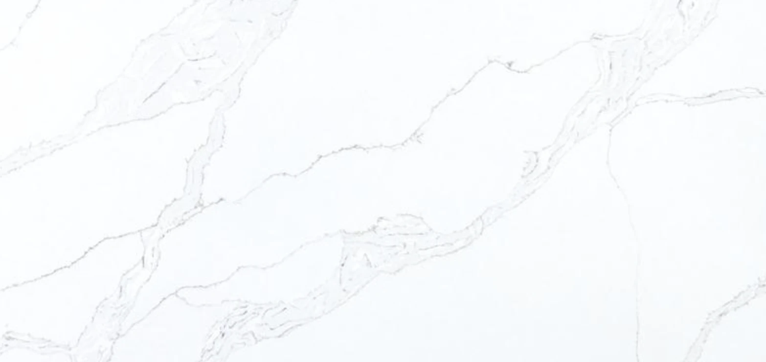 Catalog image for CALACATTA GRANDE LX HAUSYS POLISHED QUARTZ 3CM SUPER JUMBO