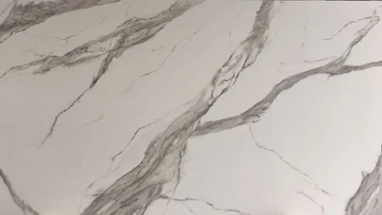Catalog image for STATUARIO PORCELAIN SLAB 12MM B