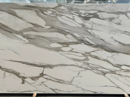 Catalog image for CALACATTA GOLD NATURAL PORCELAIN SLAB 12MM A 128X64