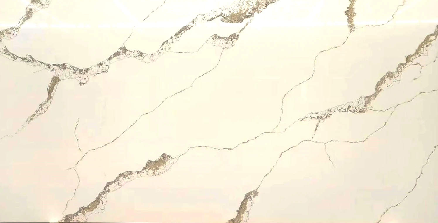 Catalog image for DESERT BREEZE POLISHED N ME QUARTZ 2CM JUMBO A 128X63
