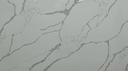Catalog image for CALACATTA EIFFEL POLISHED ME QUARTZ 2CM JUMBO A 126X63