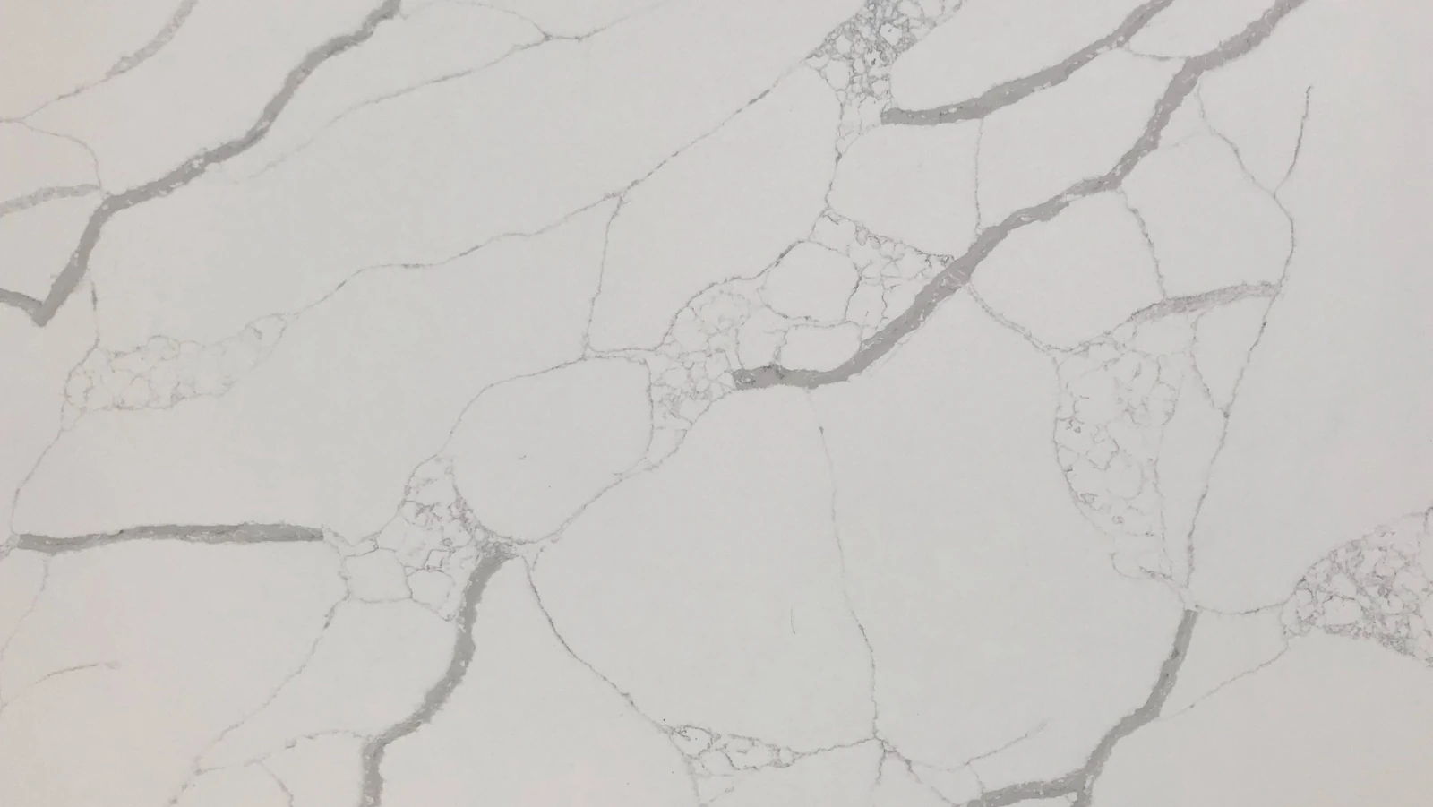 Catalog image for CALACATTA LASA POLISHED N ME QUARTZ 3CM JUMBO B 126X63