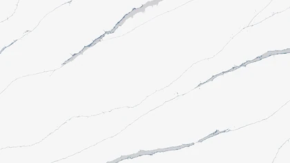 Catalog image for CALACATTA MARINA LX HAUSYS POLISHED QUARTZ 2CM JUMBO LL 130X63