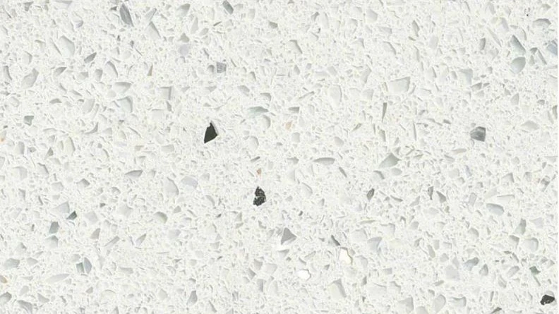 Catalog image for SPARKLING WHITE POLISHED ME QUARTZ 3CM JUMBO 126X63