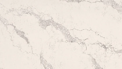 5151 Empira White countertop material shown in a dealer photograph
