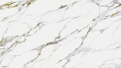 Catalog image for REVOLUX CALACATTA ORO LUX POLISHED MINERAL SLAB B 126X63 2CM (RIGHT)