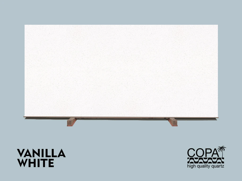 COPA QUARTZ VANILLA WHITE 2CM JUMBO 126X63 — supplier catalog image