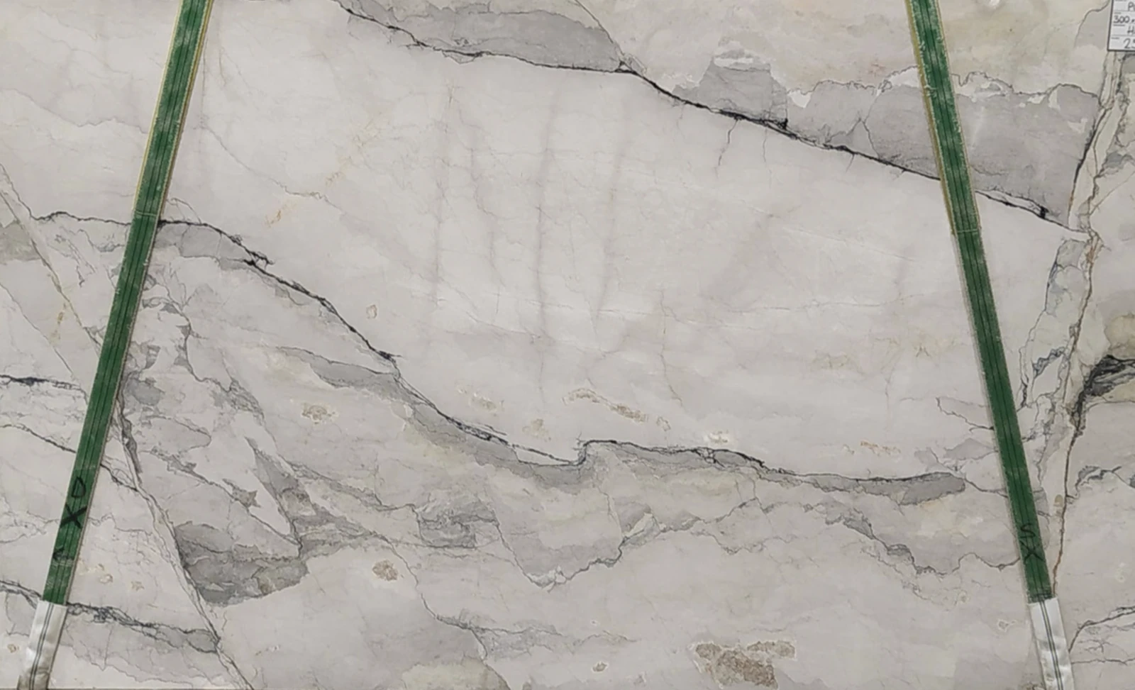Catalog image for WHITE CAMOUFLAGE HONED MARBLE 2CM