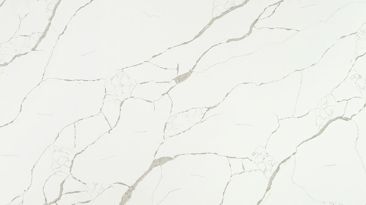 Catalog image for CALACATTA LAZA POLISHED QUARTZ 2CM SUPER JUMBO A 138X79