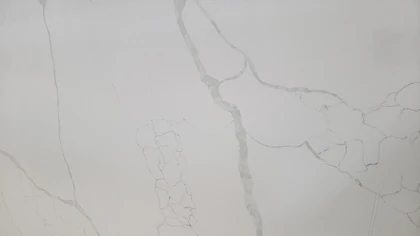 Catalog image for CALACATTA MASSIMO POLISHED N ME QUARTZ 2CM JUMBO A 128X63