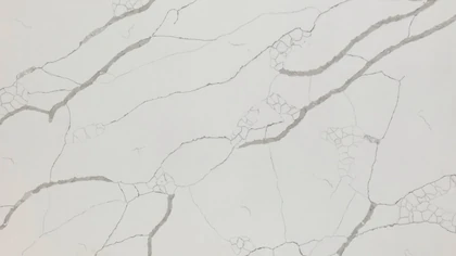Catalog image for CALACATTA LASA POLISHED ME QUARTZ 2CM JUMBO B 126X63