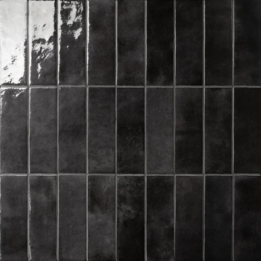 Black · Glazed wall tile product sample
