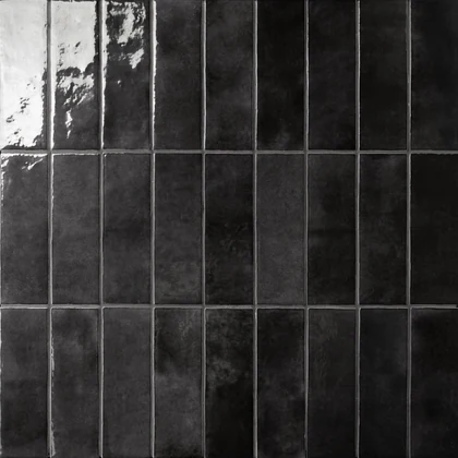 Black · Glazed wall tile product sample