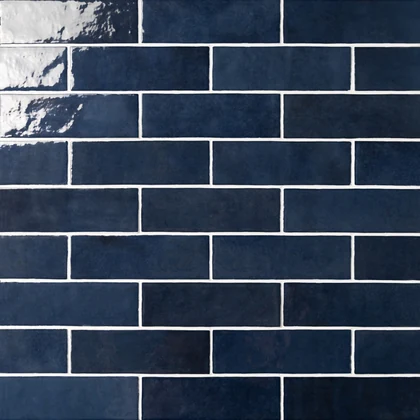 Blue · Glazed wall tile product sample