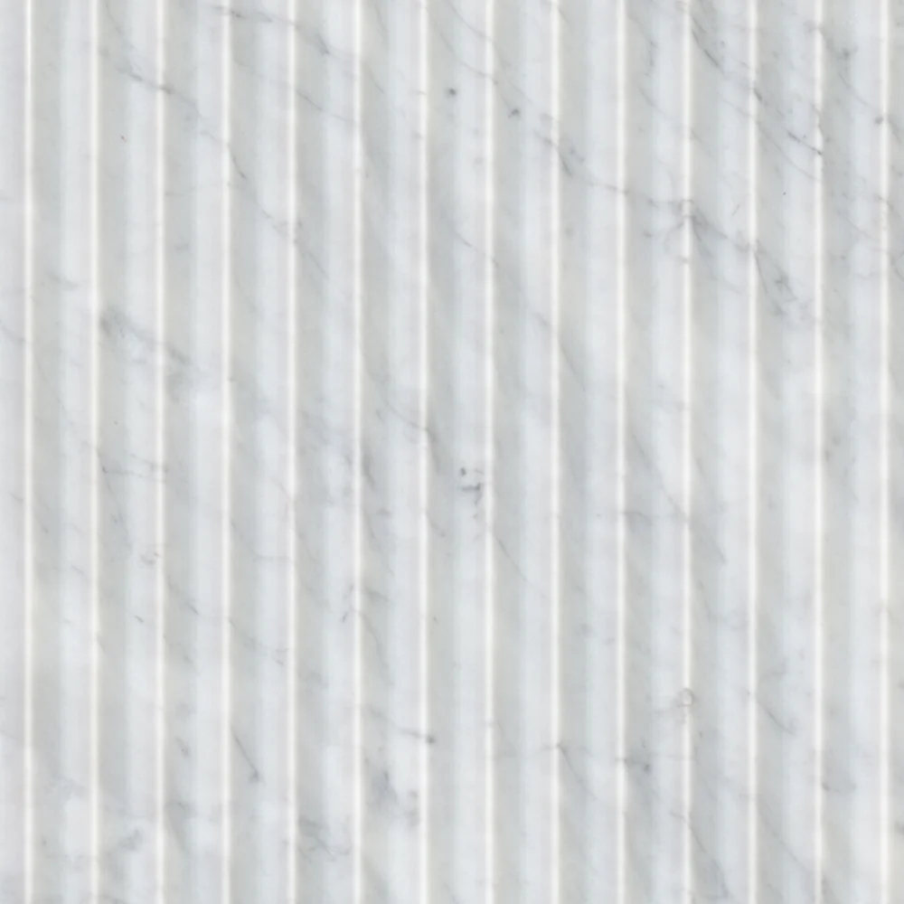 Carrara White Valentino Fluto 12x24 Honed product sample