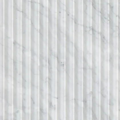 Carrara White Valentino Fluto 12x24 Honed product sample