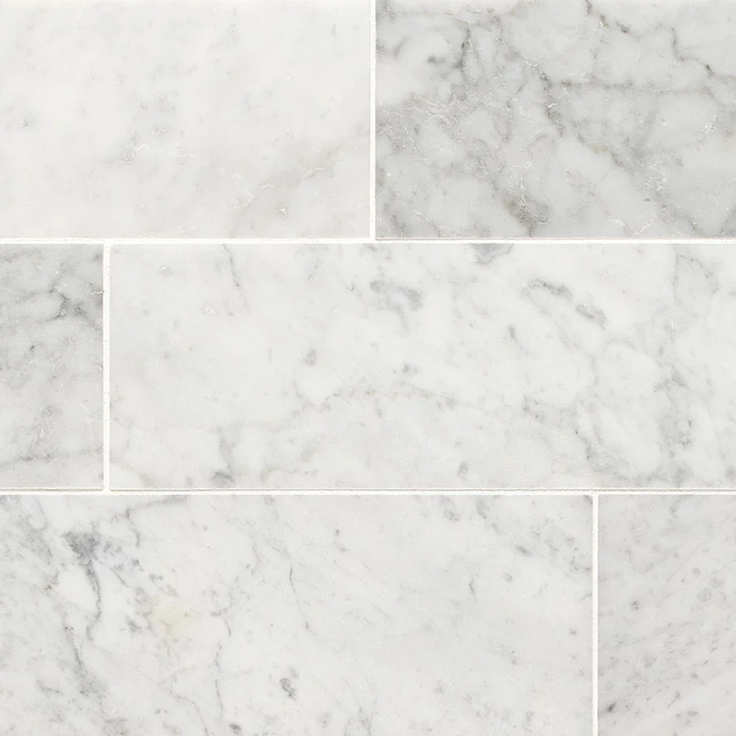 Carrara White Marble Tile 4x12 product sample