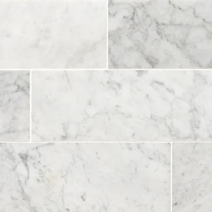 Carrara White Marble Tile 4x12 product sample