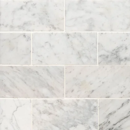 Carrara White Subway Tile 3x6 product sample