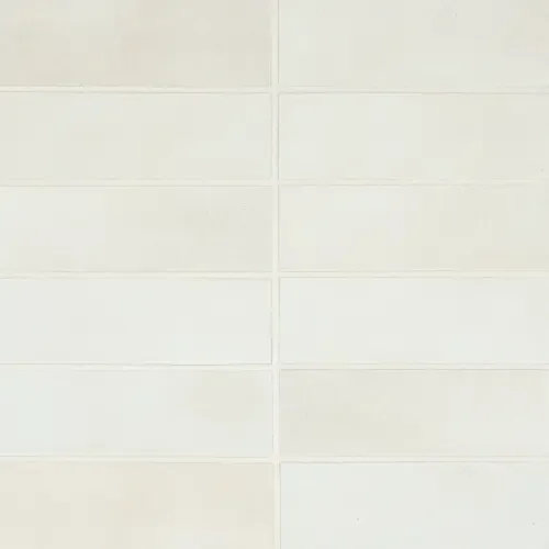 White 2" x 6" rectangle — matte product sample