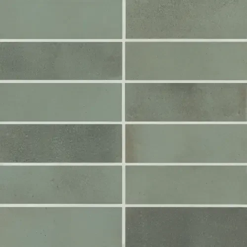 Sage 2" x 6" rectangle — matte product sample