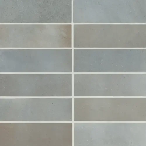 Blue 2" x 6" rectangle — matte product sample