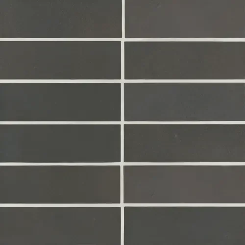 Black 2" x 6" rectangle — matte product sample