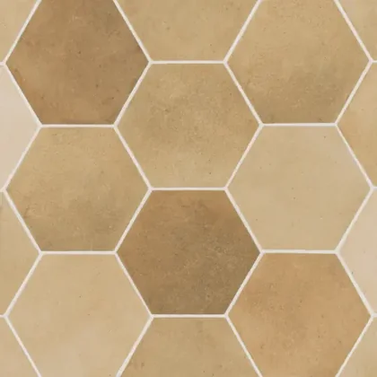Cotto 4" x 5" hexagon — matte product sample