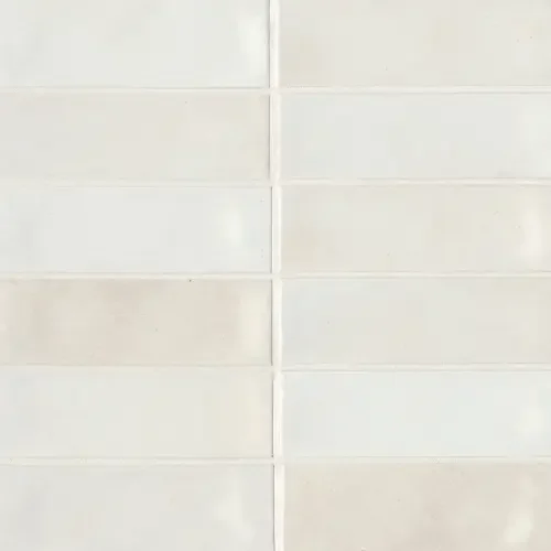 White 2" x 6" rectangle — glossy product sample