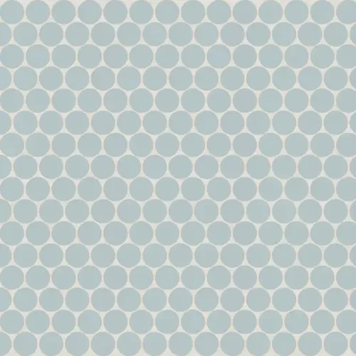 Misty Blue · 3/4-inch penny round mosaic product sample