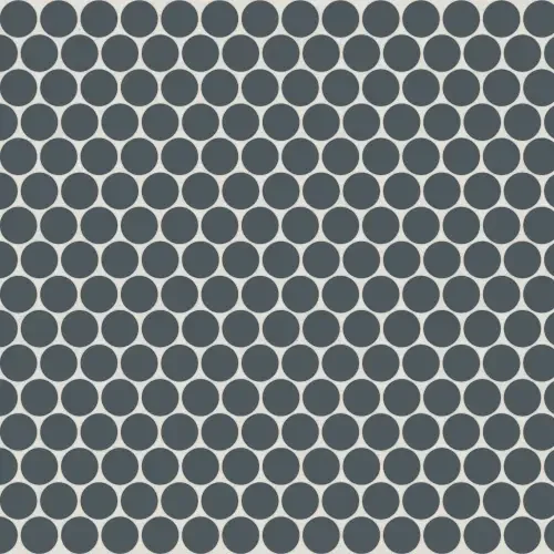 Midnight Tide · 3/4-inch penny round mosaic product sample