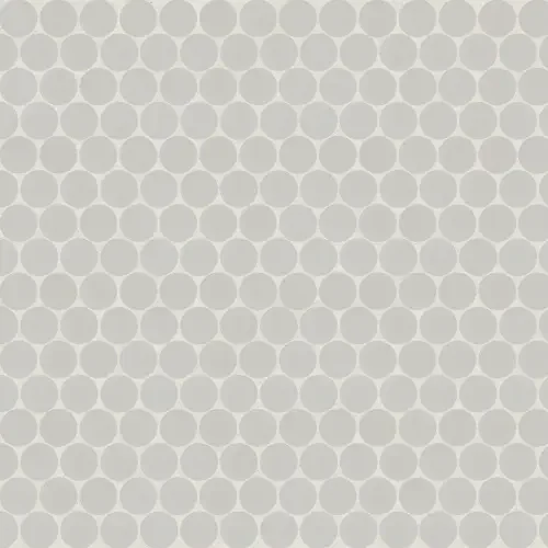 Pebble Gray · 3/4-inch penny round mosaic product sample