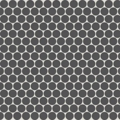 Black Sea · 3/4-inch penny round mosaic product sample