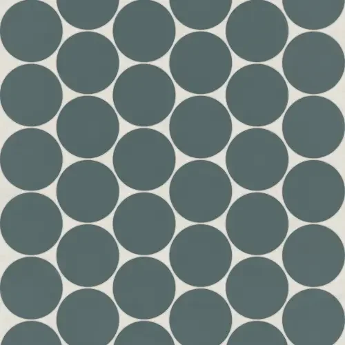 Ocean Teal · 2-inch penny round mosaic product sample