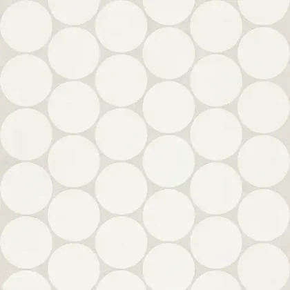 Pearl White · 2-inch penny round mosaic product sample