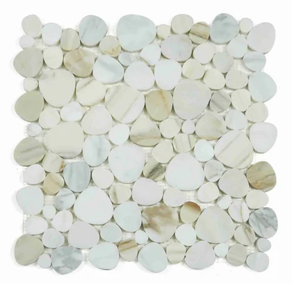 Calacatta Gold · honed stone mosaic product sample