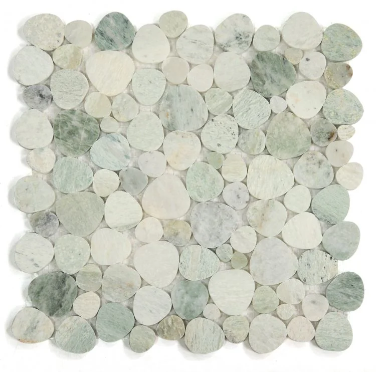 Green · polished stone mosaic product sample
