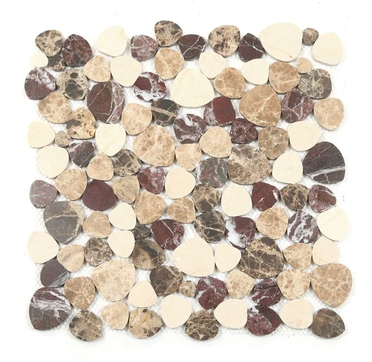 Burgundy Brown · honed stone mosaic product sample