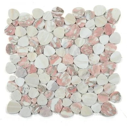 Soft Rose · honed stone mosaic product sample