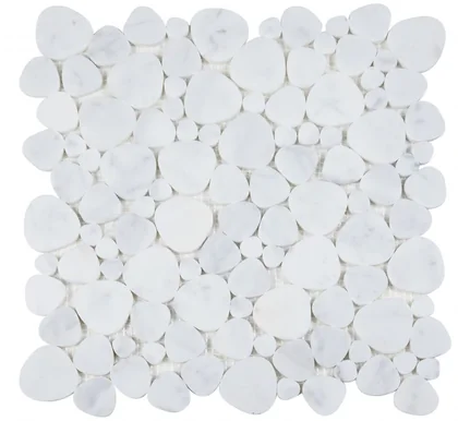 Carrara · polished stone mosaic product sample