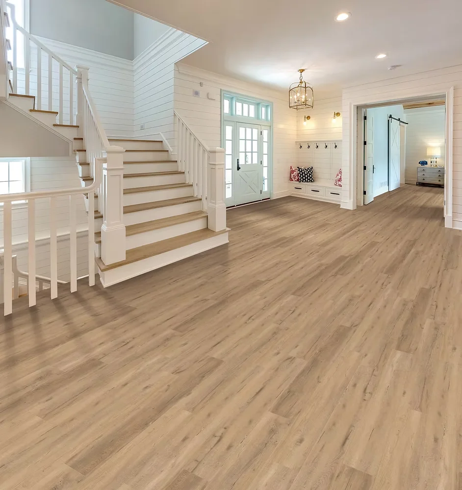 MUSTANG · Glenn Manor rigid core vinyl — product room photograph