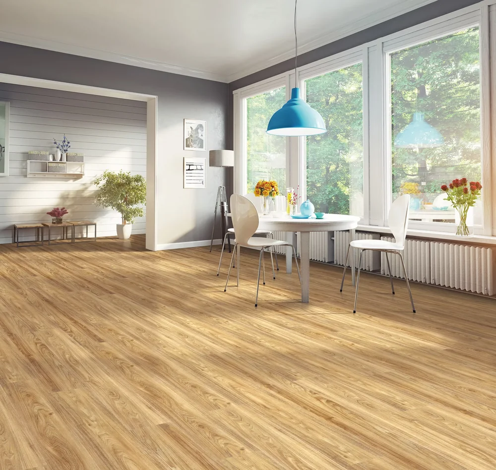 DUCHESS · Regal Heights rigid core vinyl — product room photograph